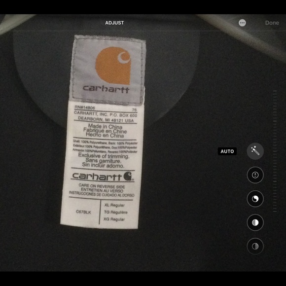 SoldMens already lowered price firm   New Chrhartt XL raincoat with hood - Picture 9 of 10